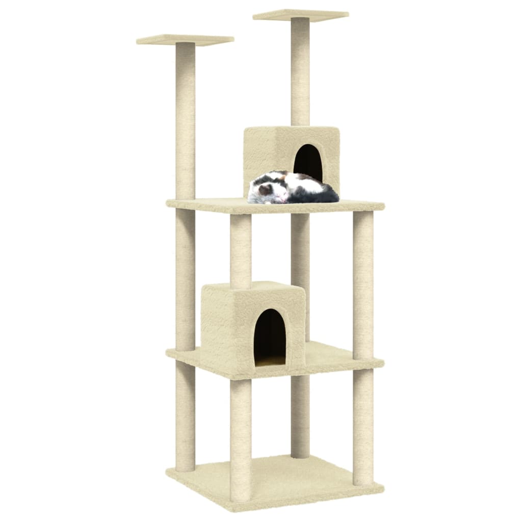 Arranhador para Gatos em Sisal de 141 cm - Creme