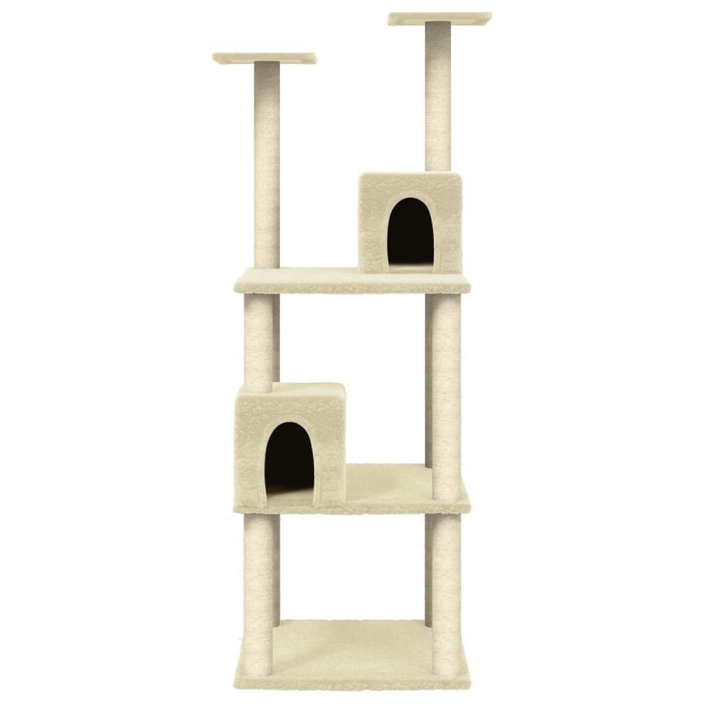 Arranhador para Gatos em Sisal de 141 cm - Creme