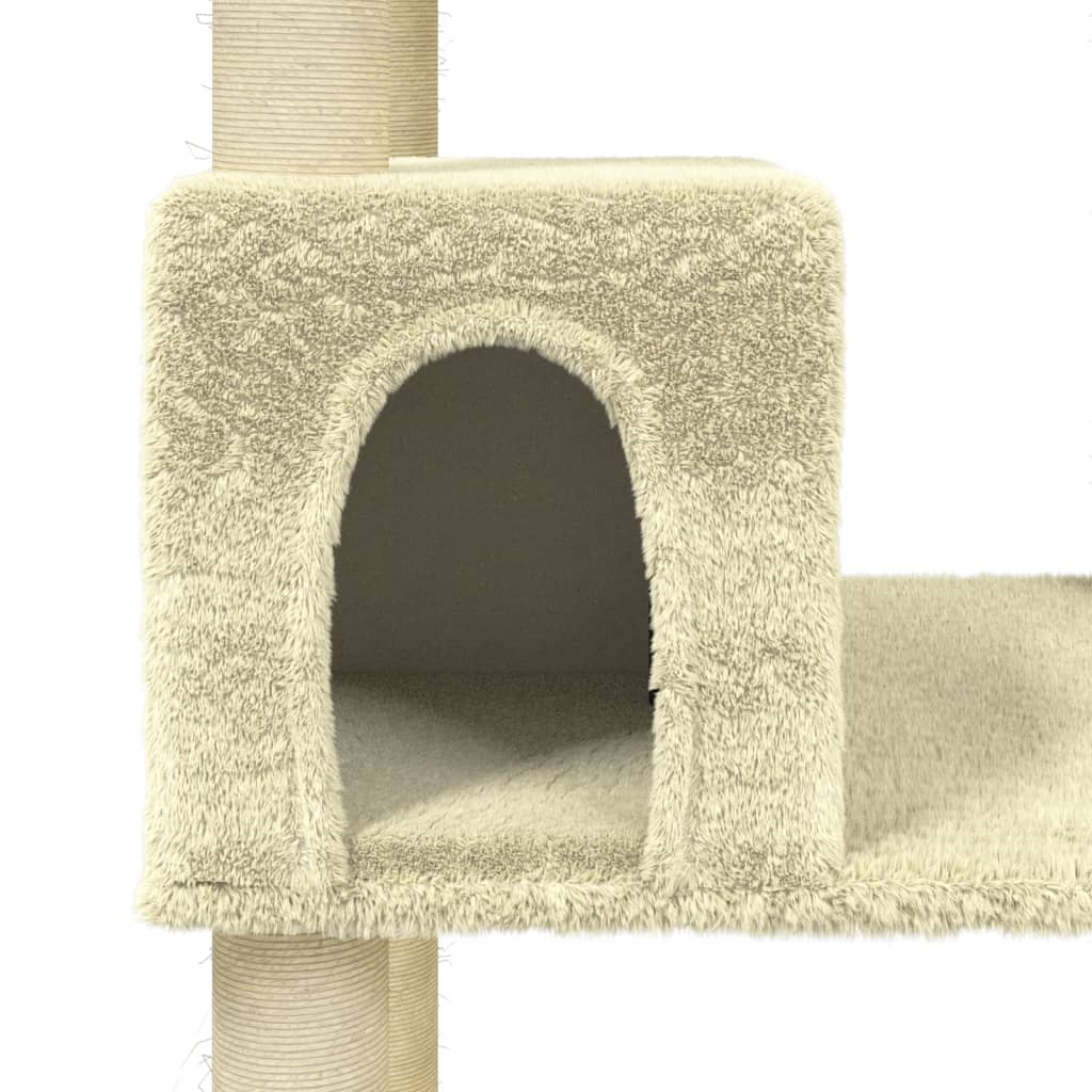 Arranhador para Gatos em Sisal de 141 cm - Creme