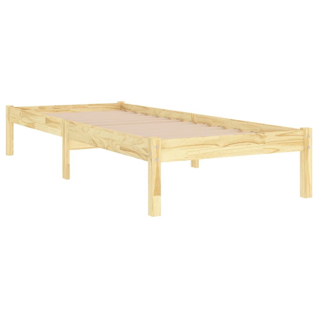 Estrutura de cama pequena solteiro 75x190 cm madeira maciça