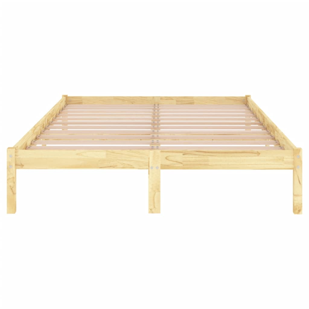 Estrutura de cama casal 135x190 cm madeira maciça