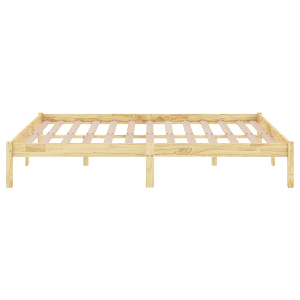 Estrutura de cama casal 135x190 cm madeira maciça