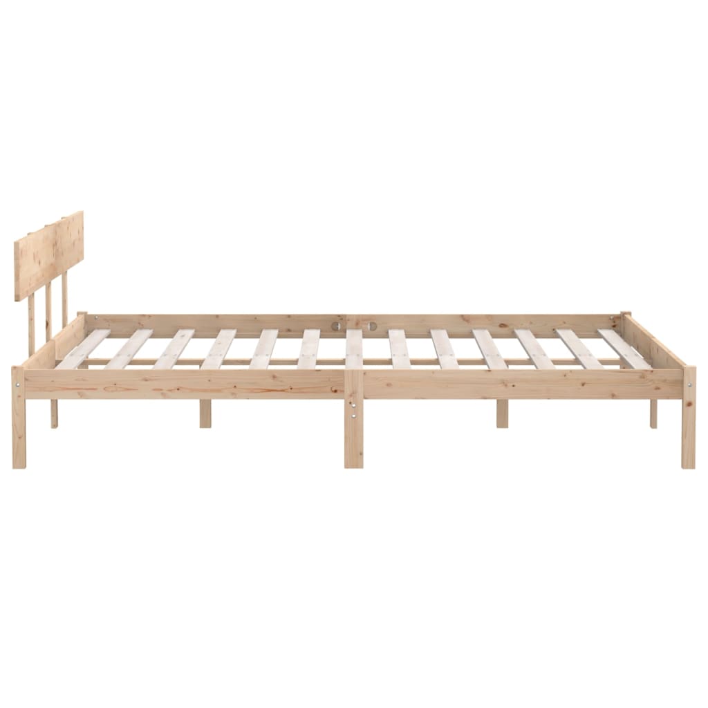 Estrutura de cama super king 180x200 cm pinho maciço