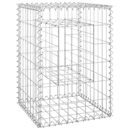 Postes/cestos gabião 2 pcs 40x40x60 cm ferro