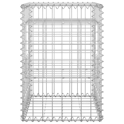 Postes/cestos gabião 2 pcs 40x40x60 cm ferro