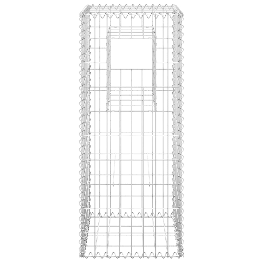 Postes/cestos gabião 2 pcs 40x40x100 cm ferro