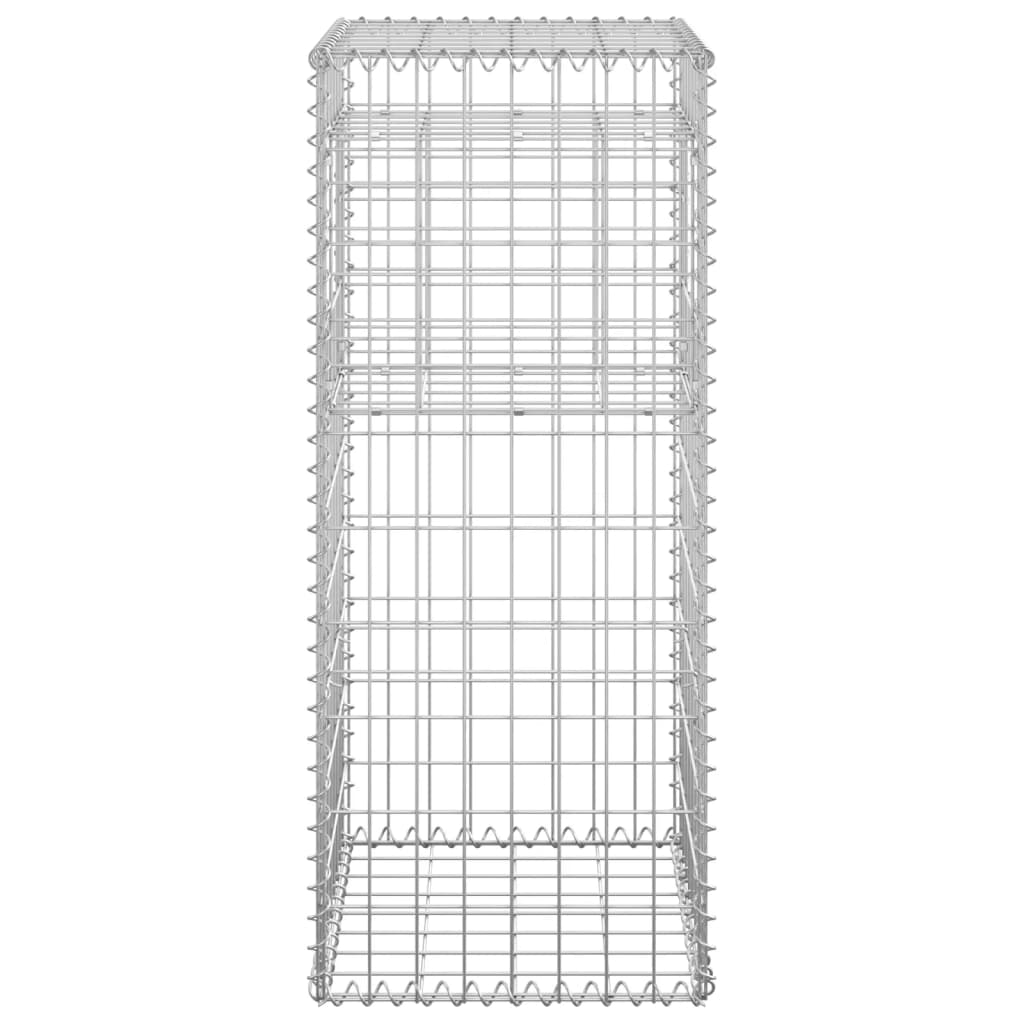 Postes/cestos gabião 2 pcs 40x40x100 cm ferro