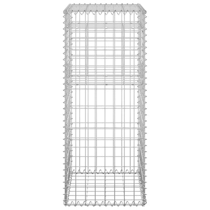 Postes/cestos gabião 2 pcs 40x40x100 cm ferro