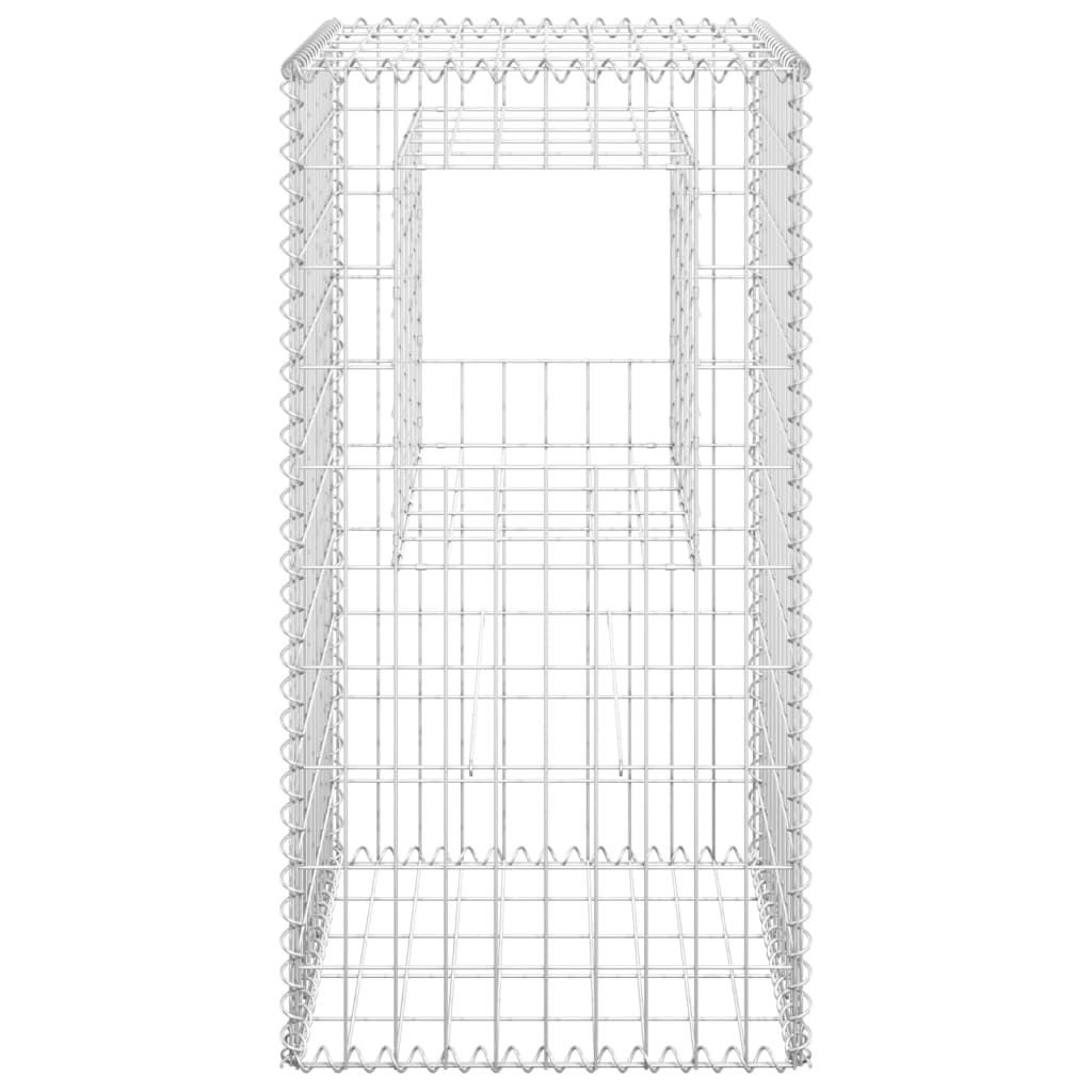 Postes/cestos gabião 2 pcs 50x50x100 cm ferro