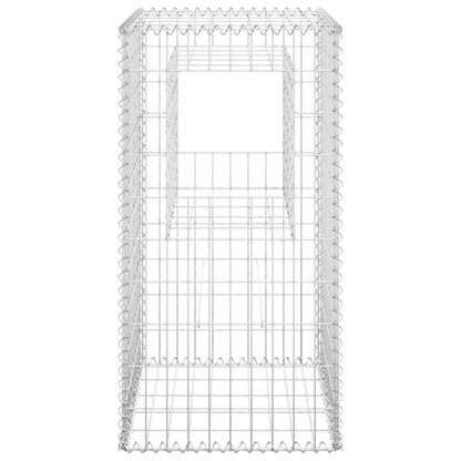 Postes/cestos gabião 2 pcs 50x50x100 cm ferro