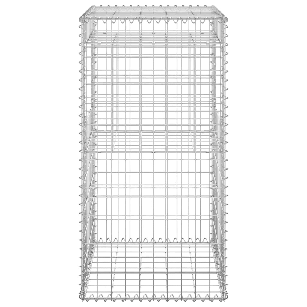 Postes/cestos gabião 2 pcs 50x50x100 cm ferro