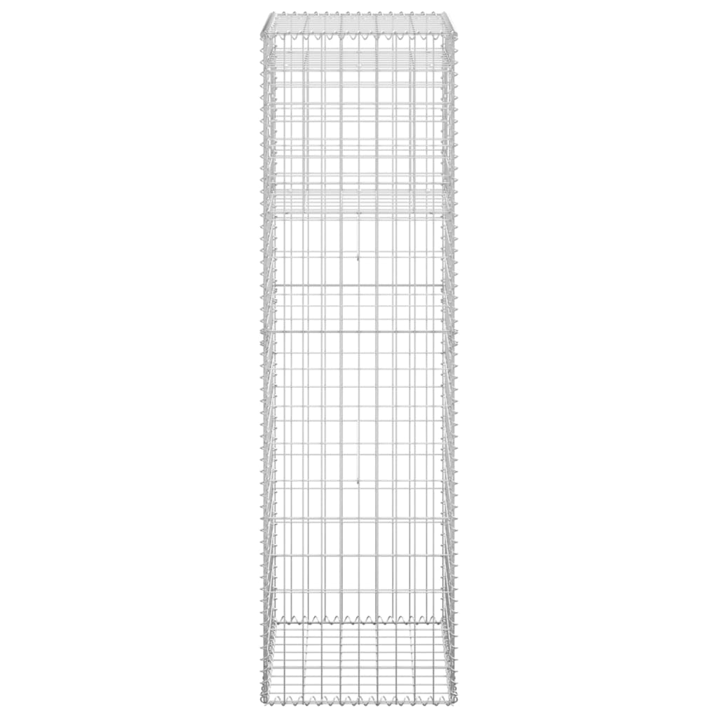 Postes/cestos gabião 2 pcs 50x50x180 cm ferro