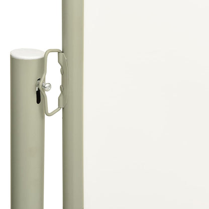 Toldo lateral retrátil para pátio 140x300 cm cor creme