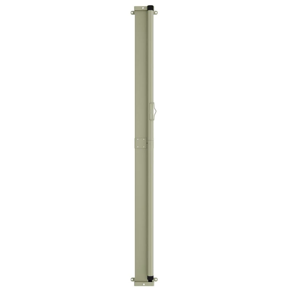 Toldo lateral retrátil para pátio 140x300 cm cor creme