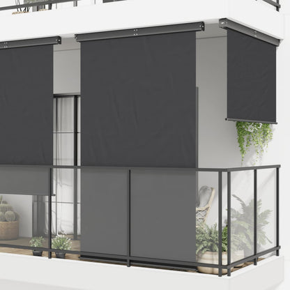 Toldo lateral para varanda 140x250 cm preto