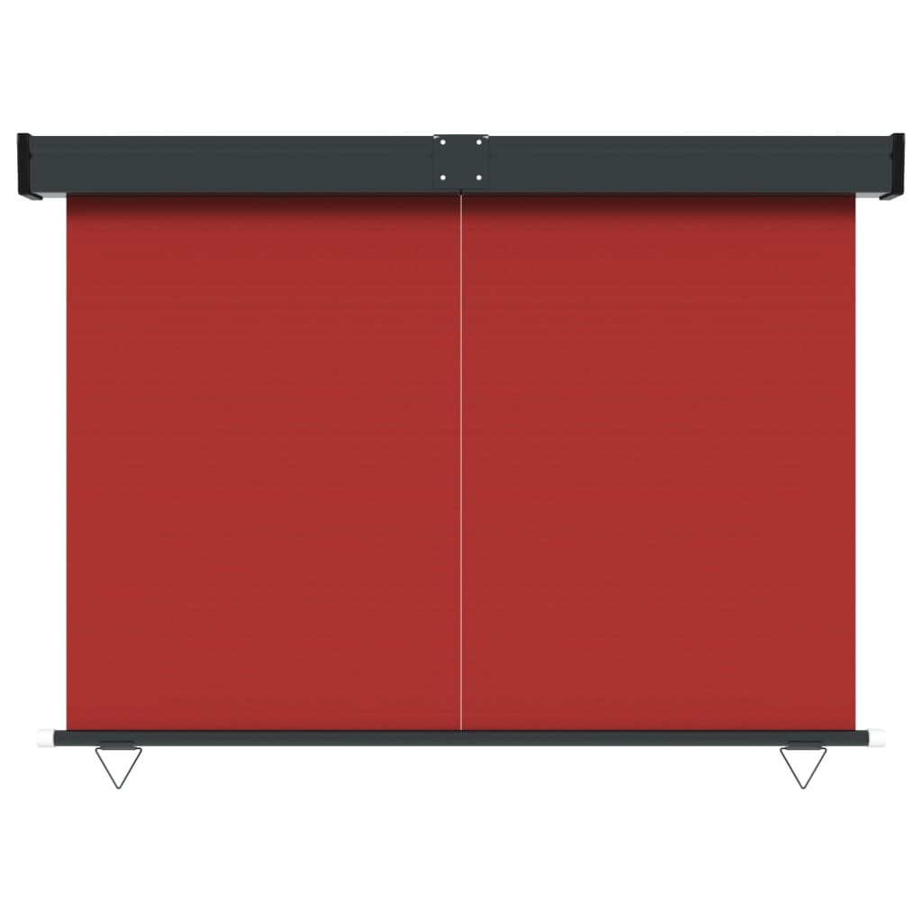 Toldo lateral para varanda 140x250 cm vermelho