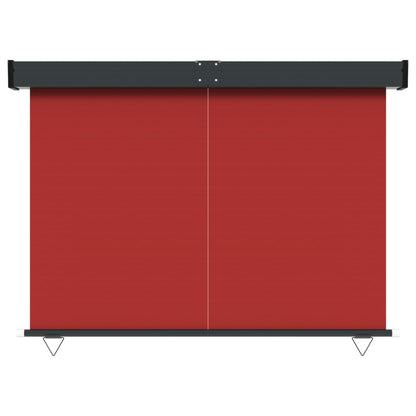 Toldo lateral para varanda 140x250 cm vermelho