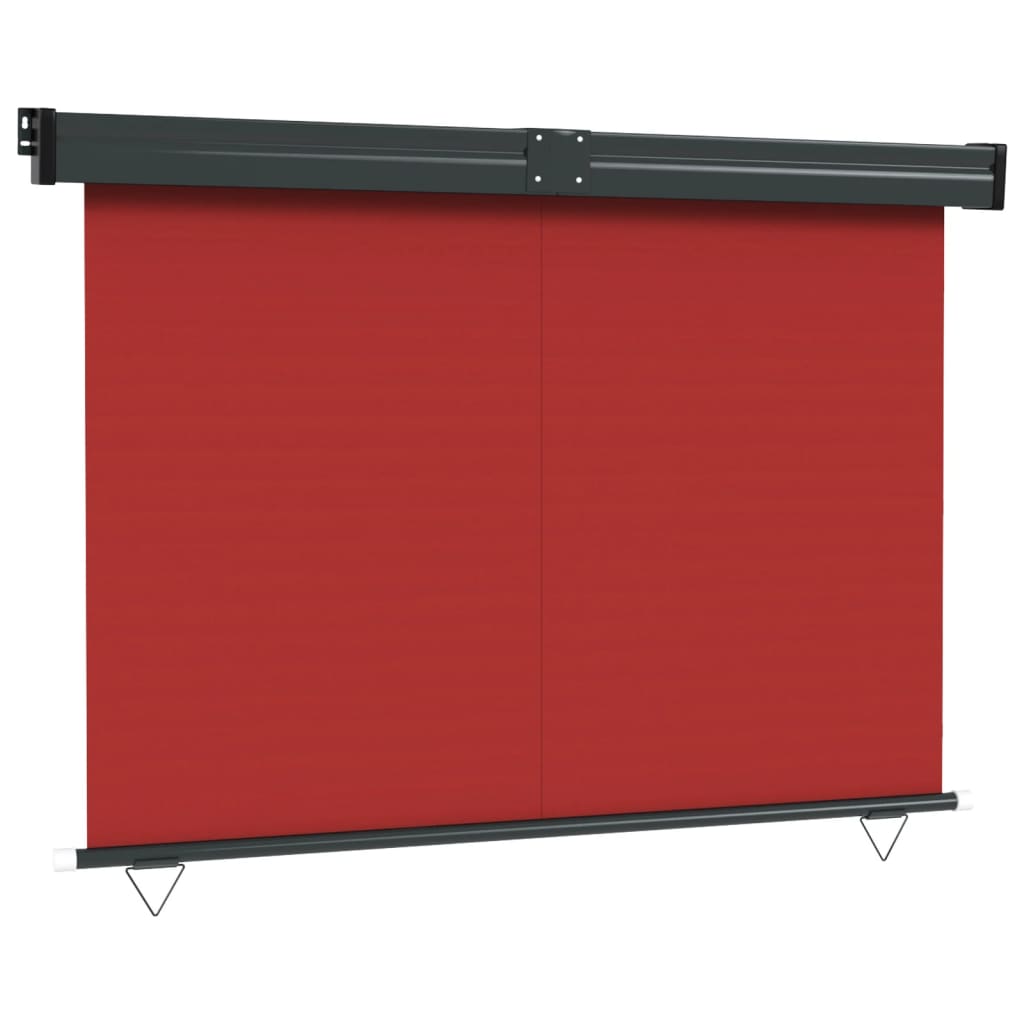 Toldo lateral para varanda 140x250 cm vermelho