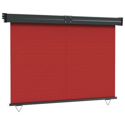 Toldo lateral para varanda 140x250 cm vermelho