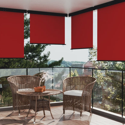 Toldo lateral para varanda 140x250 cm vermelho