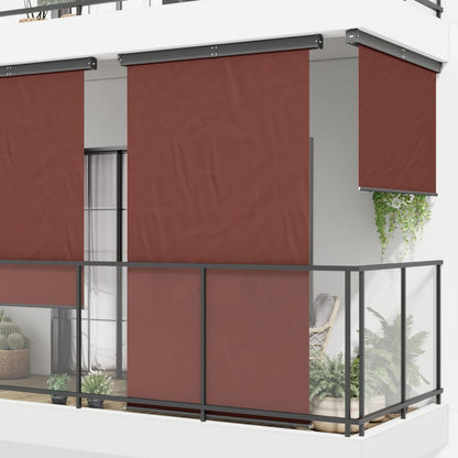 Toldo lateral para varanda 160x250 cm castanho