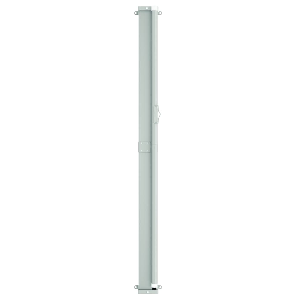 Toldo lateral retrátil para pátio 117x600 cm cor creme