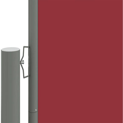 Toldo lateral retrátil 140x1000 cm vermelho