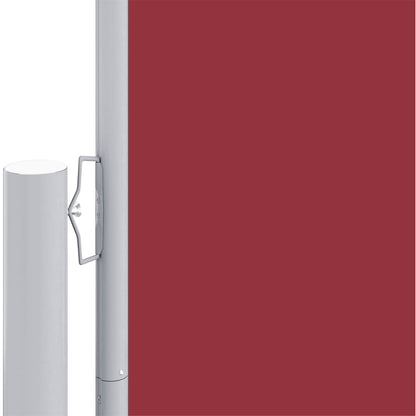 Toldo lateral retrátil 200x1000 cm vermelho