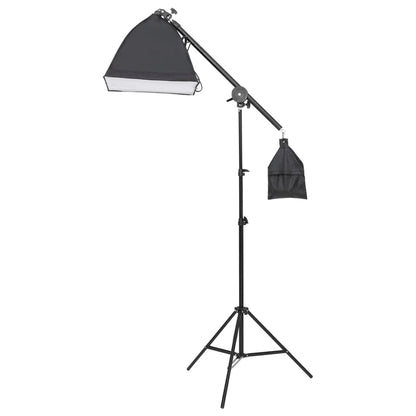 Conjunto de iluminação para estúdio com tripé e softbox