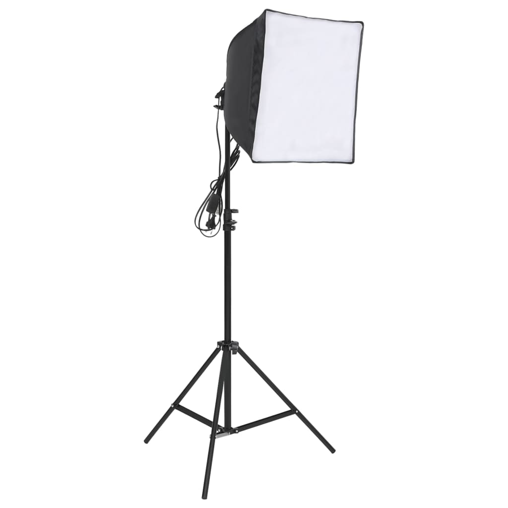 Conjunto de iluminação para estúdio com tripé e softbox