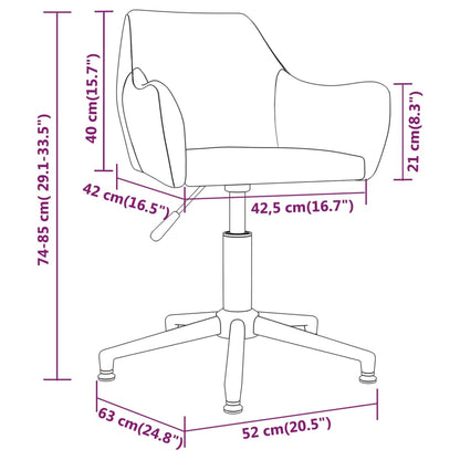 Cadeiras de jantar giratórias 4 pcs veludo cinzento-escuro