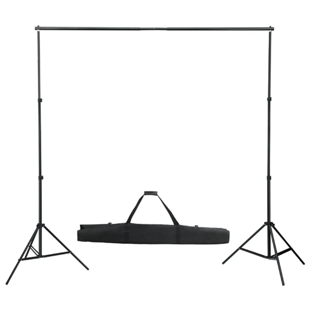 Kit de estúdio fotográfico com conjunto de iluminação e fundo