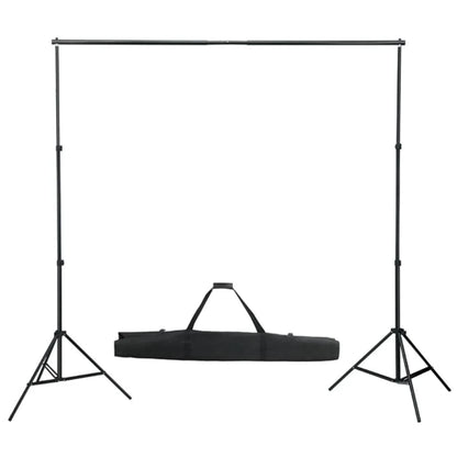 Kit de estúdio fotográfico com conjunto de iluminação e fundo