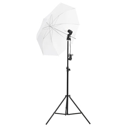 Kit de estúdio fotográfico com conjunto de iluminação e fundo