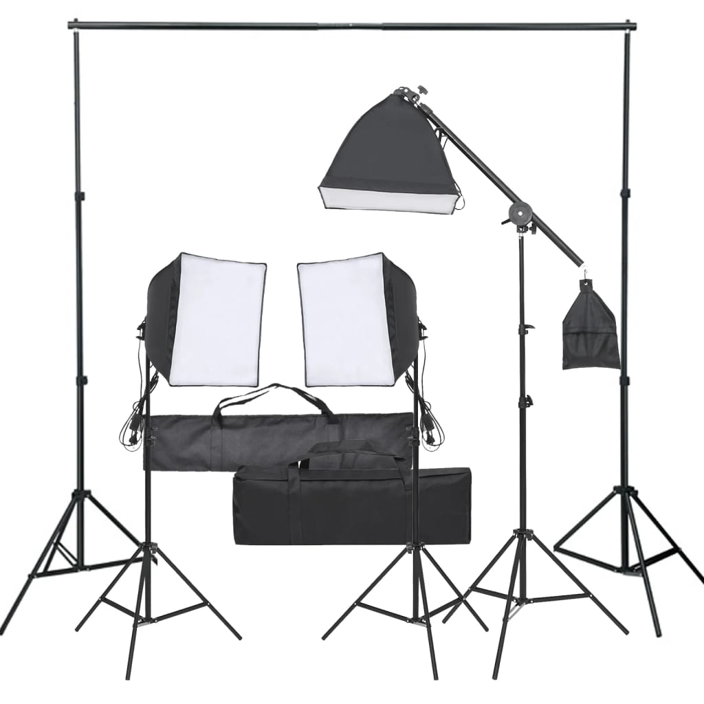 Kit de estúdio fotográfico com conjunto de iluminação