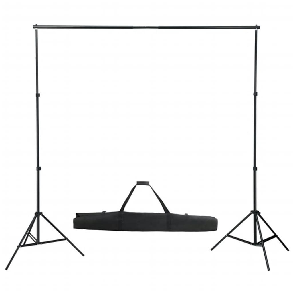 Kit de estúdio fotográfico com conjunto de iluminação e fundo