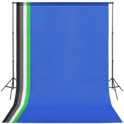 Kit de estúdio fotográfico com conjunto de iluminação e fundo