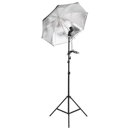 Kit de estúdio fotográfico com conjunto de iluminação e fundo