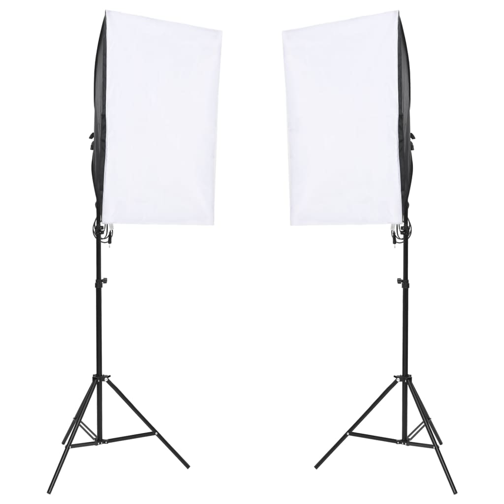 Kit de estúdio fotográfico com conjunto de iluminação e fundo