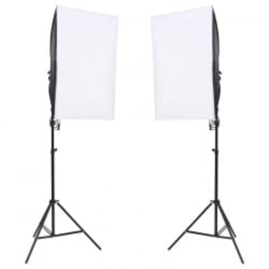 Kit de estúdio fotográfico com conjunto de iluminação e fundo