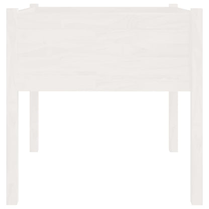 Vaso/floreira de jardim 2 pcs 70x70x70 cm pinho maciço branco