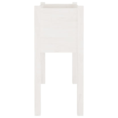 Vasos/floreiras de jardim 2 pcs 70x31x70 cm pinho maciço branco