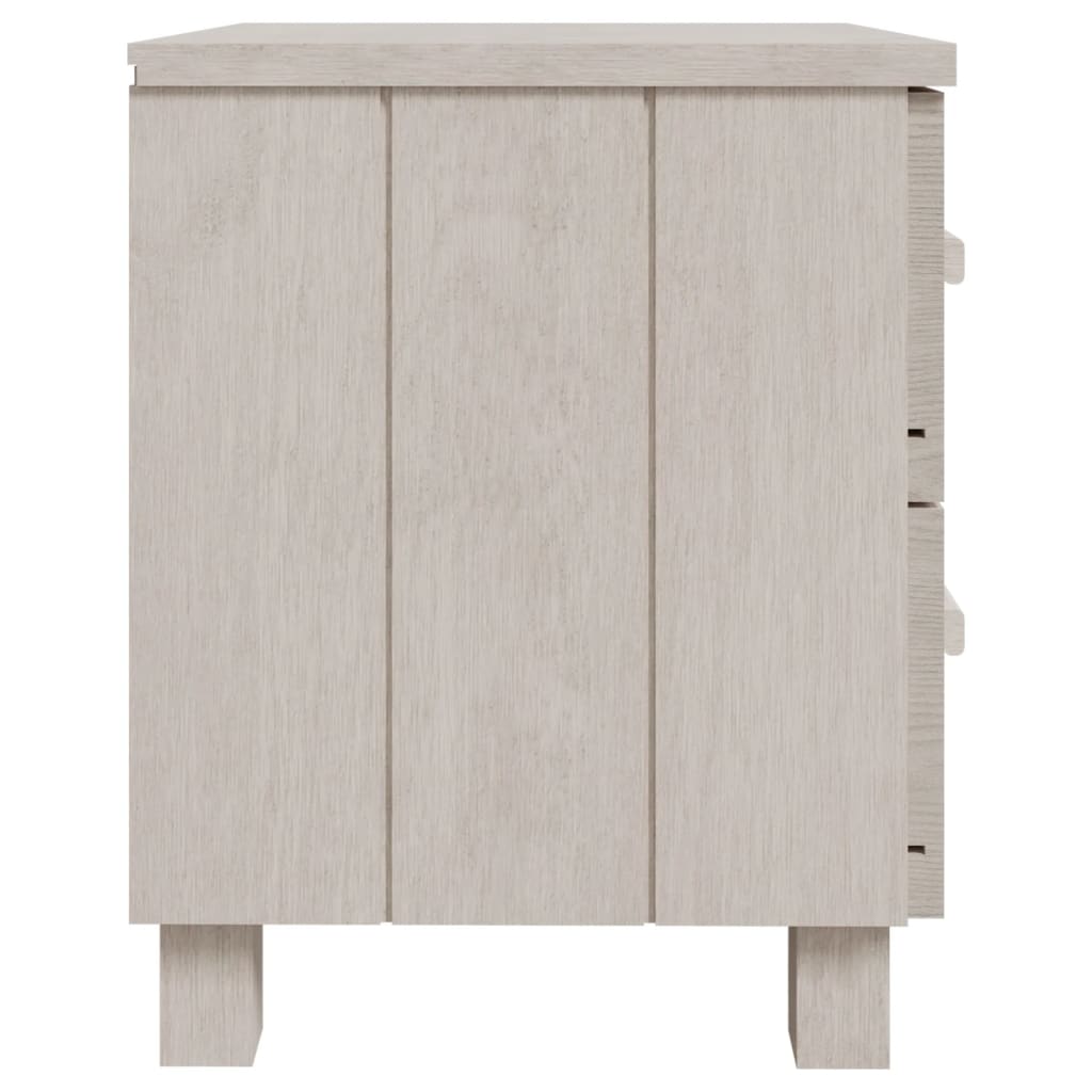 Mesa de cabeceira HAMAR 40x35x44,5 cm pinho maciço branco