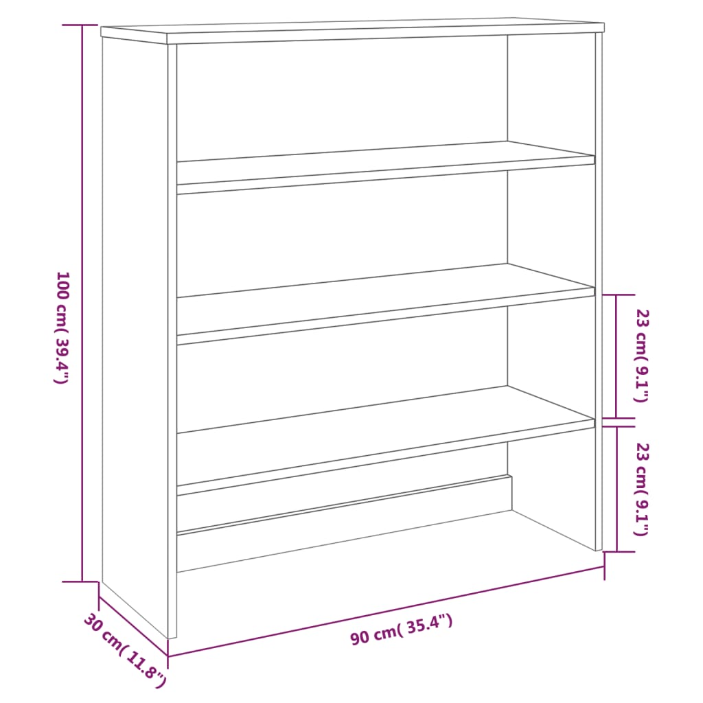 Tampo armário alto HAMAR 90x30x100 cm pinho maciço cinza-claro