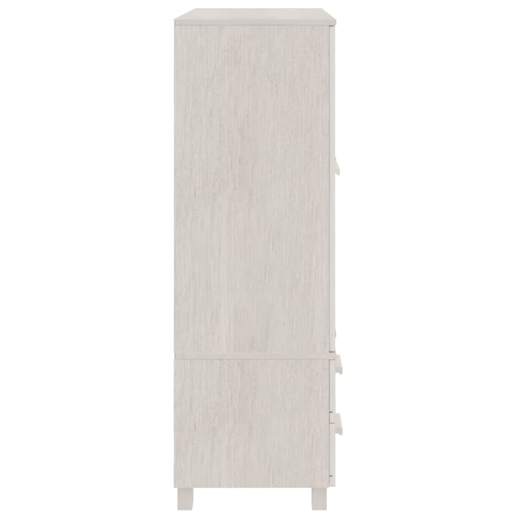 Roupeiro HAMAR 99x45x137 cm pinho maciço branco