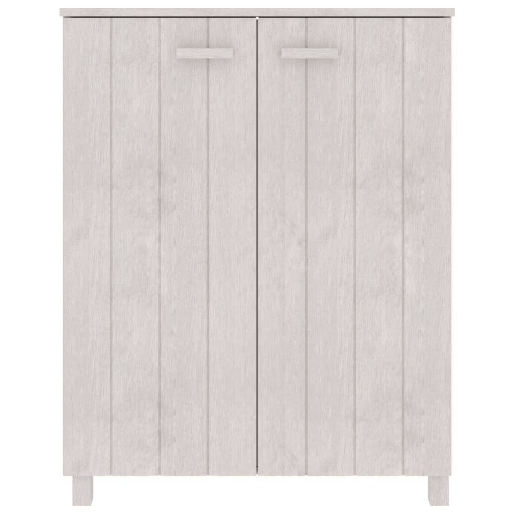 Sapateira HAMAR 85x40x108 cm pinho maciço branco