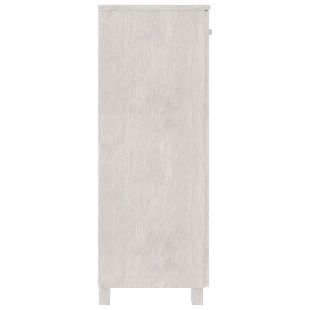 Sapateira HAMAR 85x40x108 cm pinho maciço branco