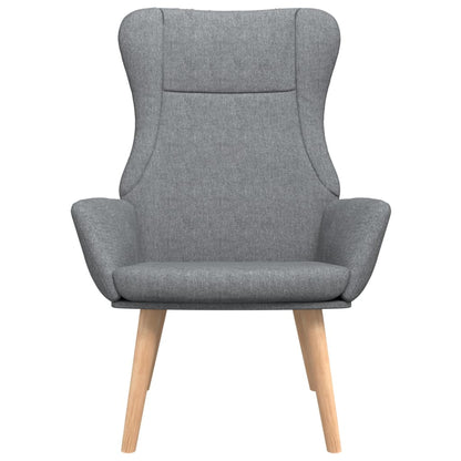 Poltrona Kalani WingBack em Tecido - Cinzento-Claro - Design Nórdico