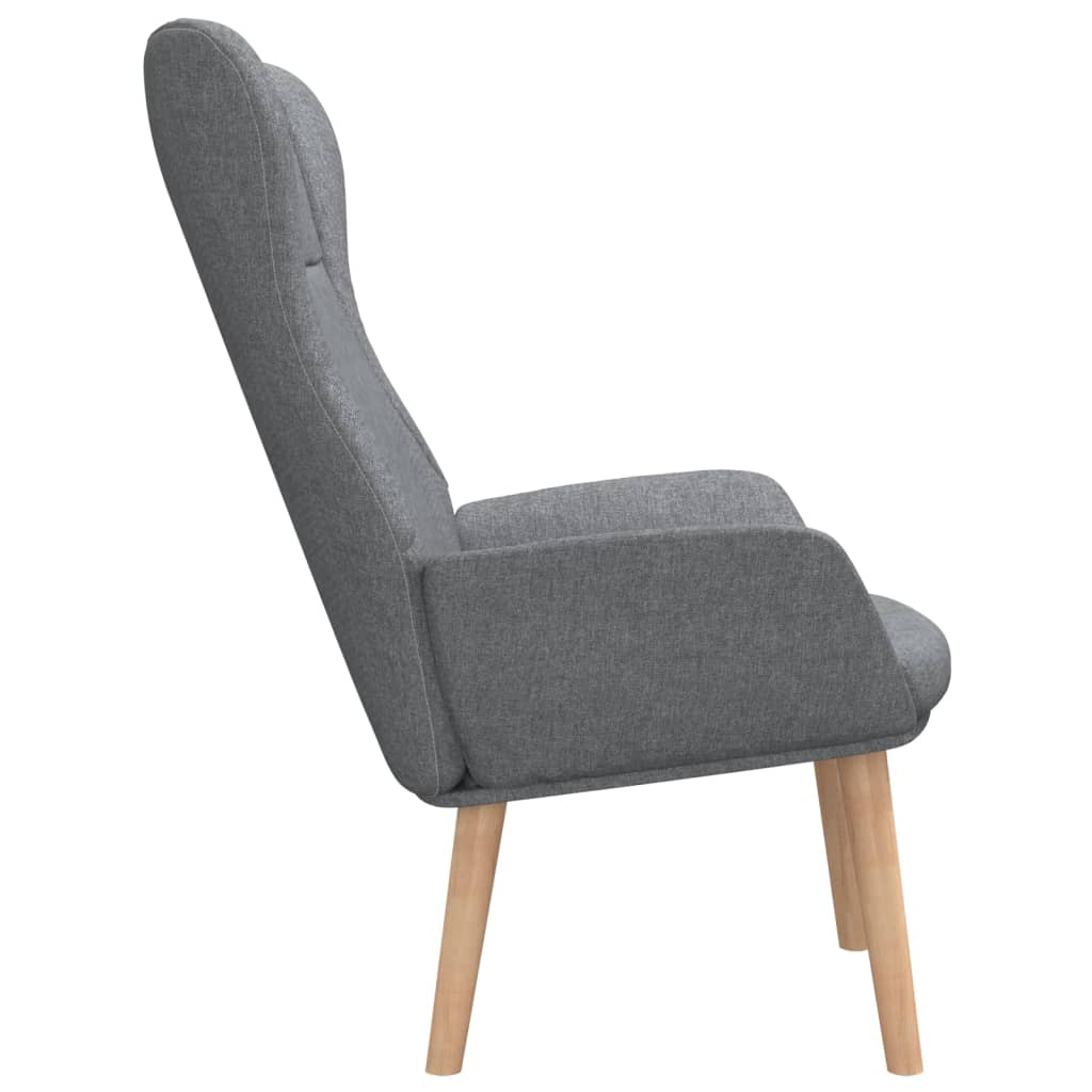 Poltrona Kalani WingBack em Tecido - Cinzento-Claro - Design Nórdico