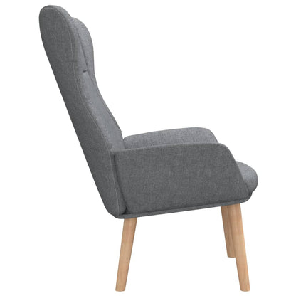 Poltrona Kalani WingBack em Tecido - Cinzento-Claro - Design Nórdico